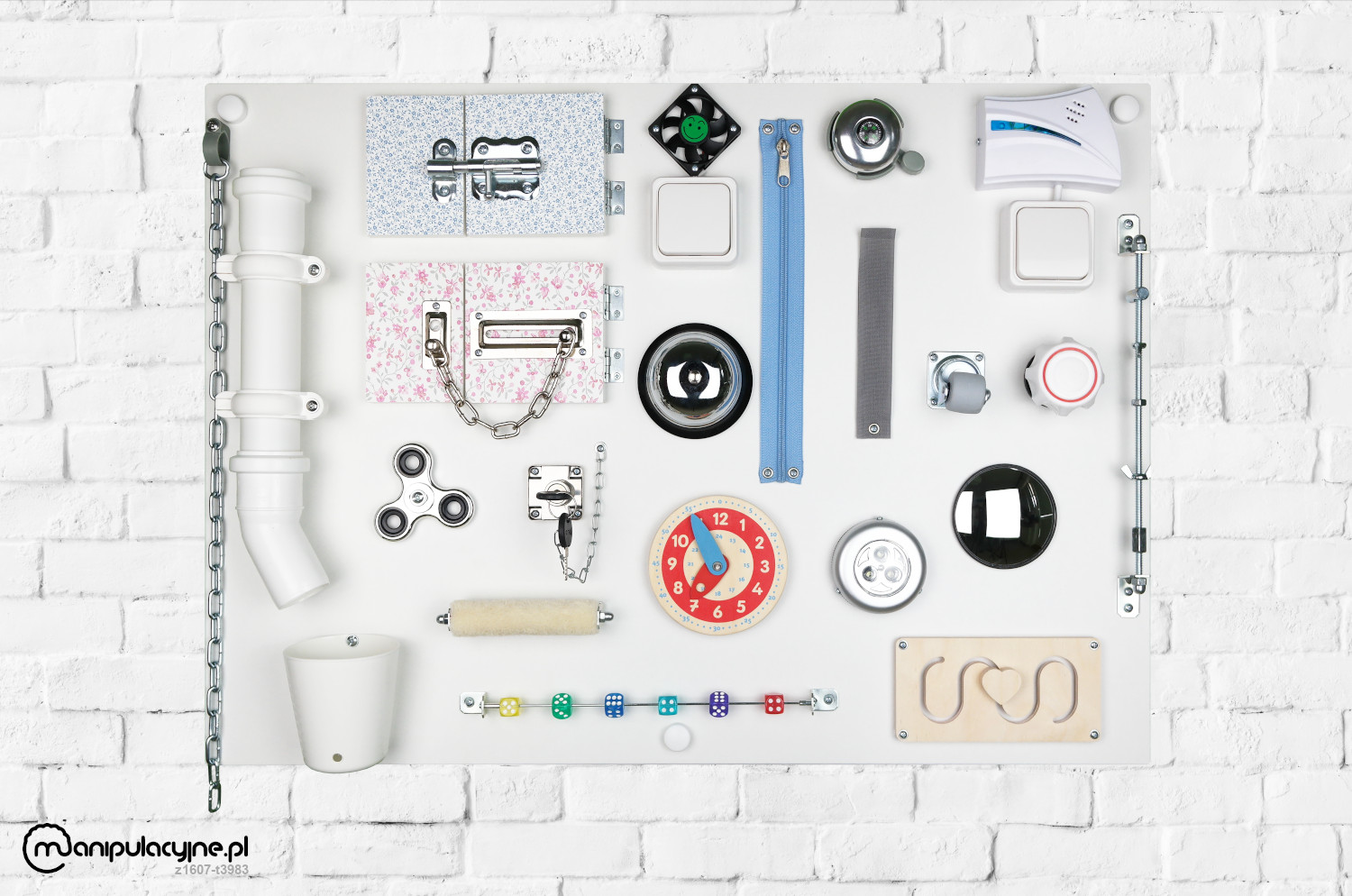 manipulacyjne.pl Tablica manipulacyjna sensoryczna montessori t3983